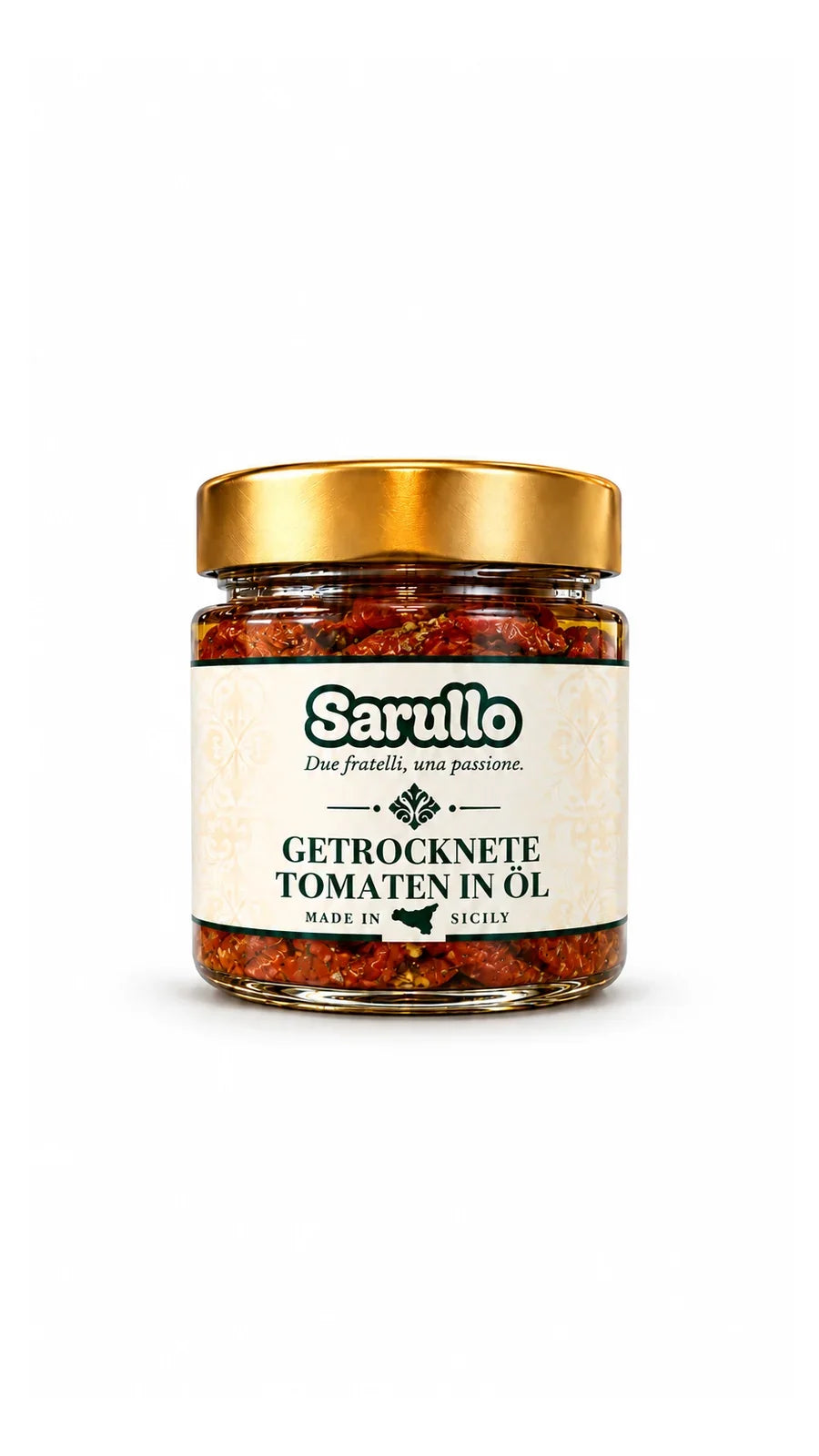 SARULLO getrocknete Tomaten in Öl aus Sizilien – 300 g im Glas
