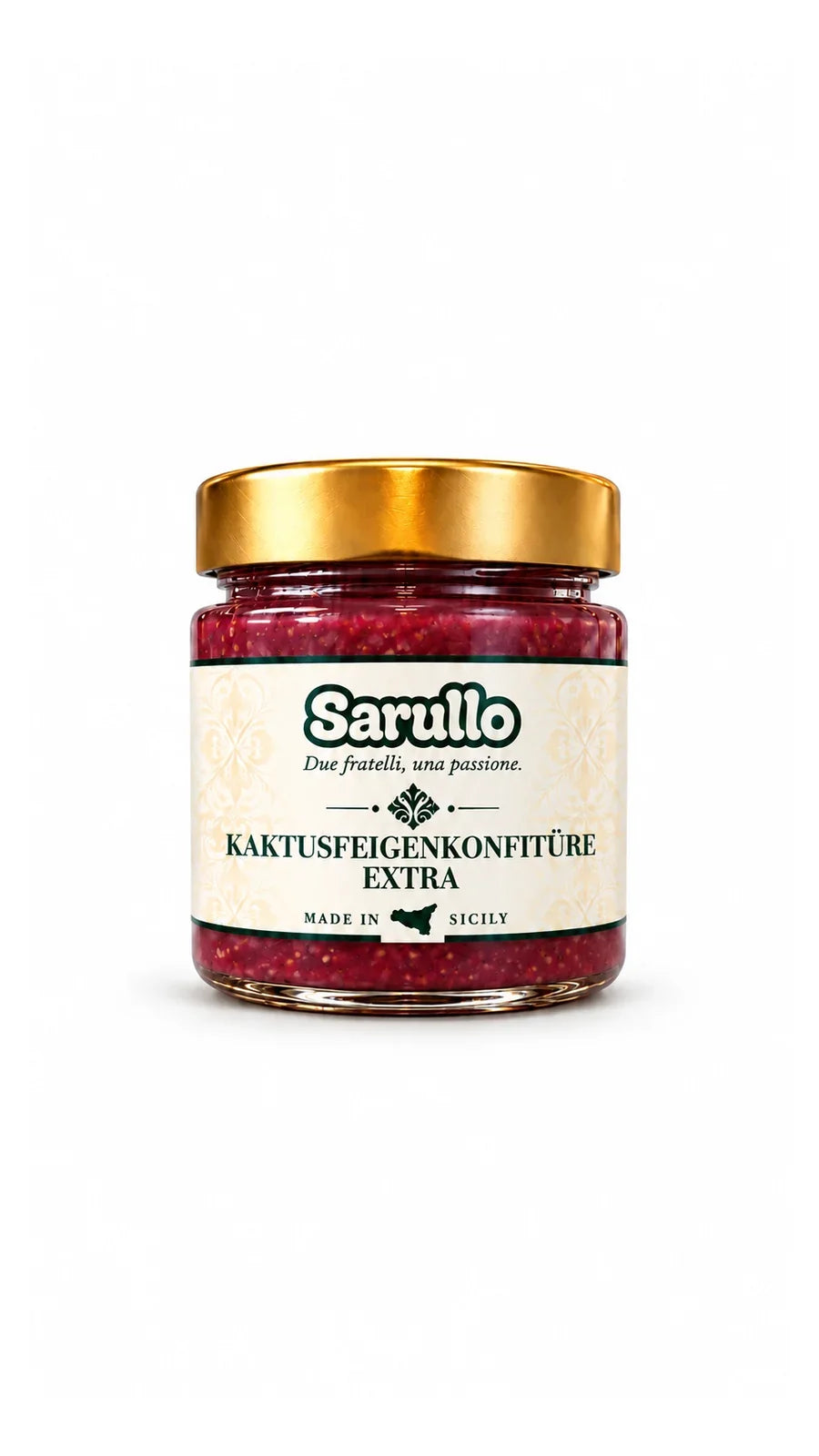 SARULLO Kaktusfeigenkonfitüre extra aus Sizilien – 250 g im Glas