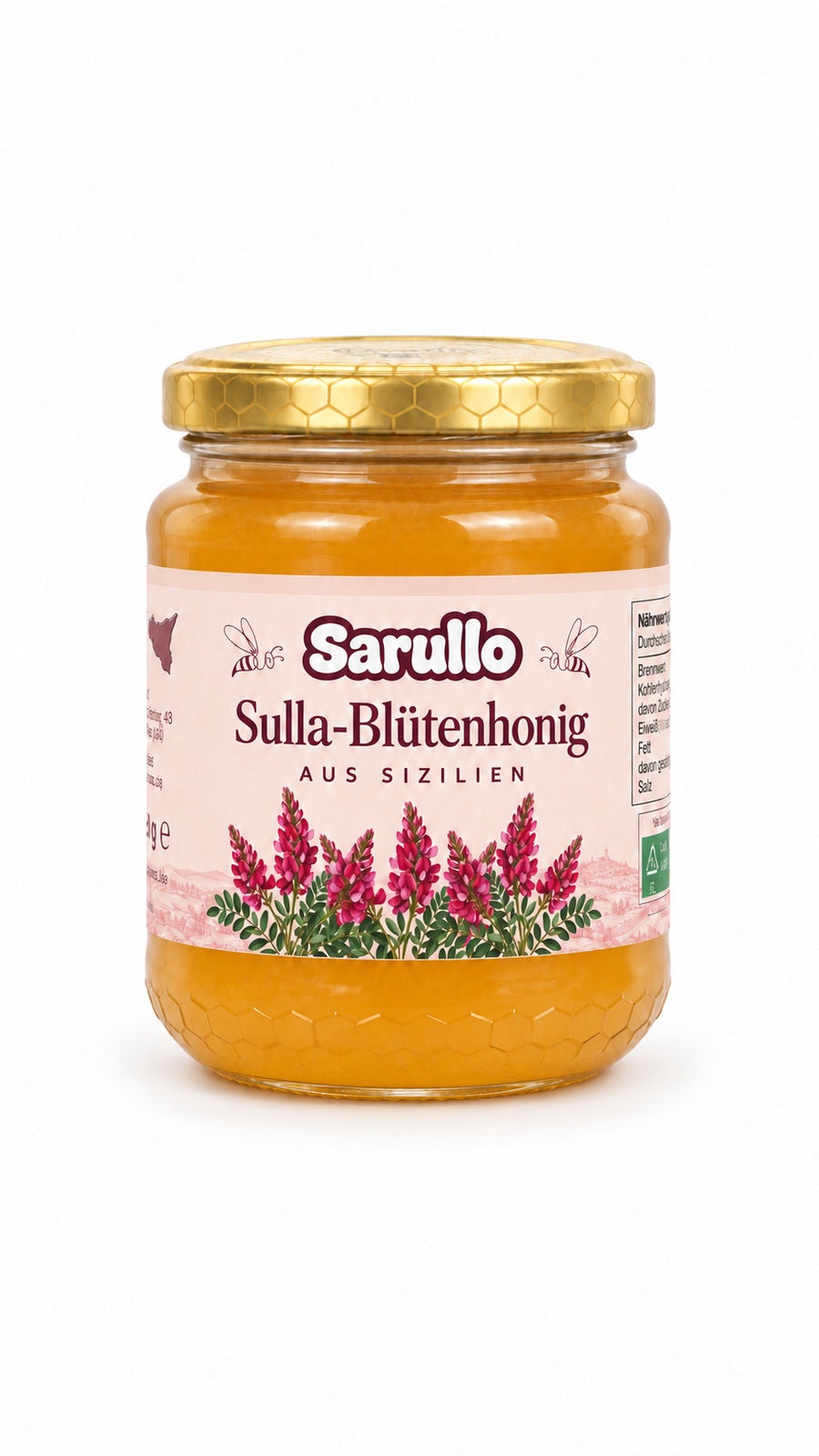 Sarullo Sulla-Blütenhonig aus Sizilien, 250 g Glas