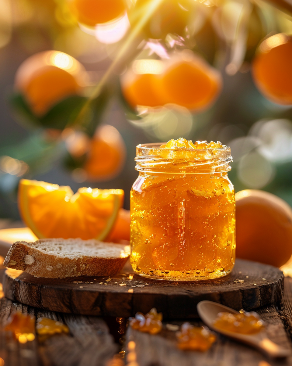 Selbstgemachte Bitterorangen-Marmelade