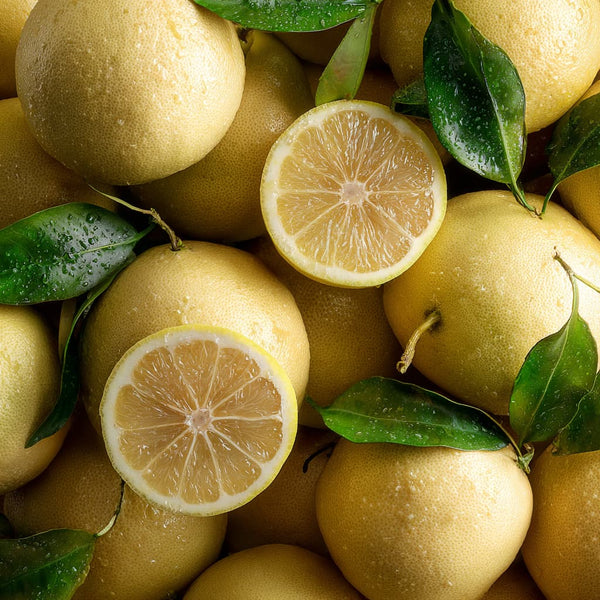 Aufgeschnittene weiße Grapefruit