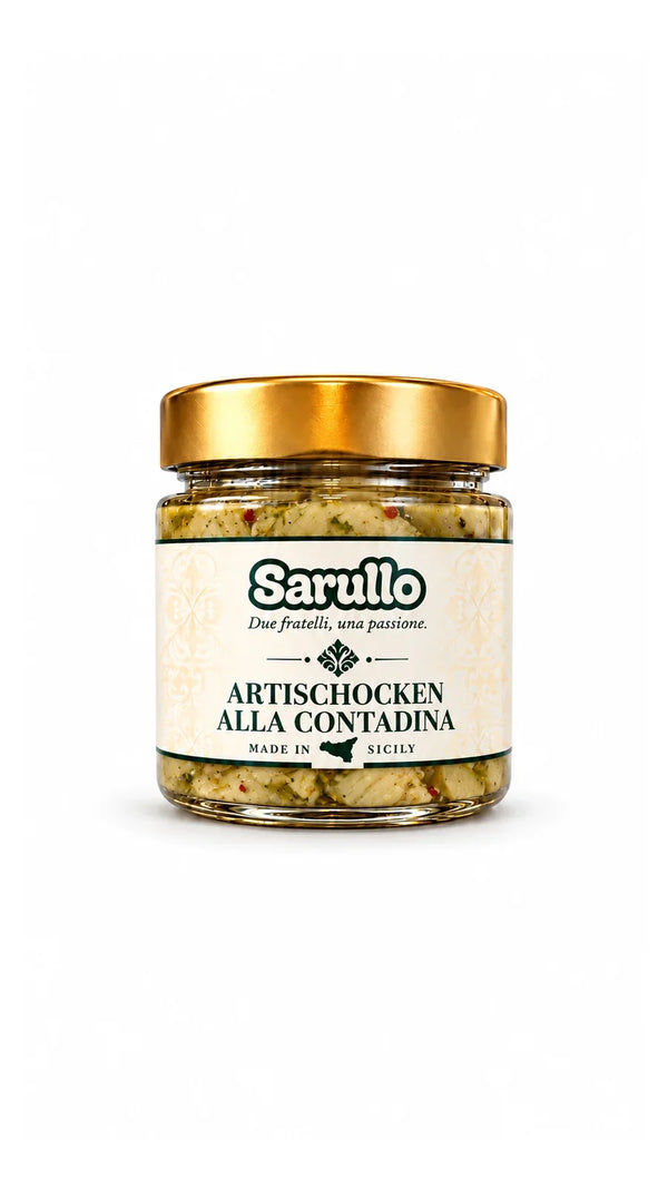 SARULLO Artischocken alla Contadina aus Sizilien – 300 g im Glas