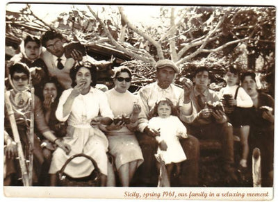 Familie Sarullo 1961 in Ribera, Sizilien
