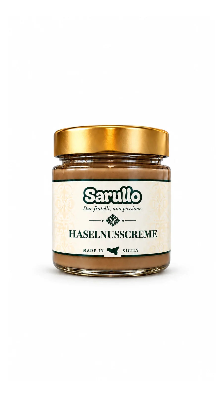 SARULLO Haselnusscreme aus Sizilien – 200 g im Glas