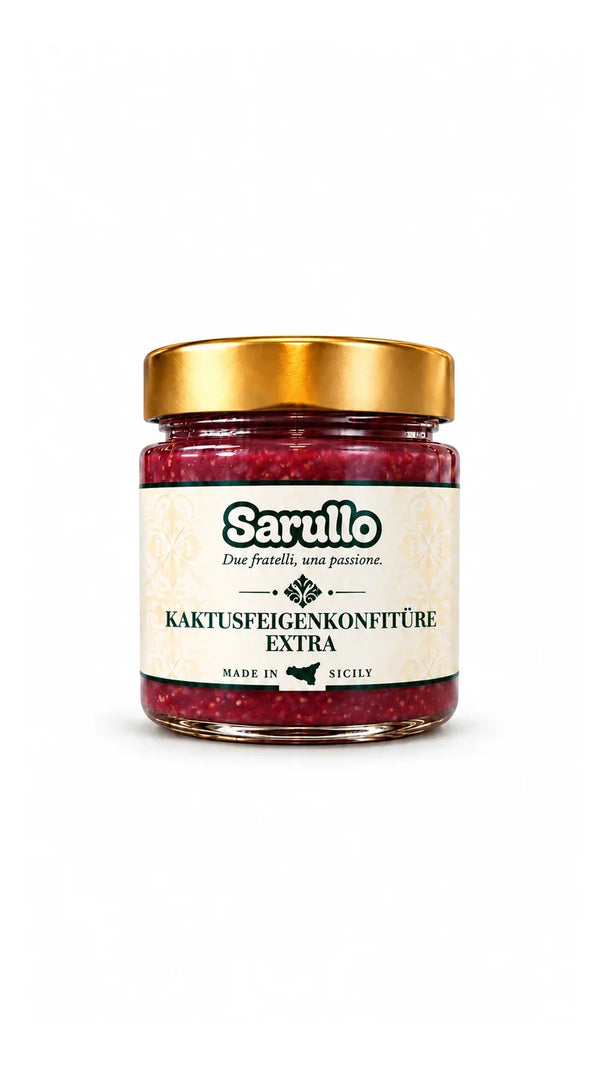 SARULLO Kaktusfeigenkonfitüre extra aus Sizilien – 250 g im Glas