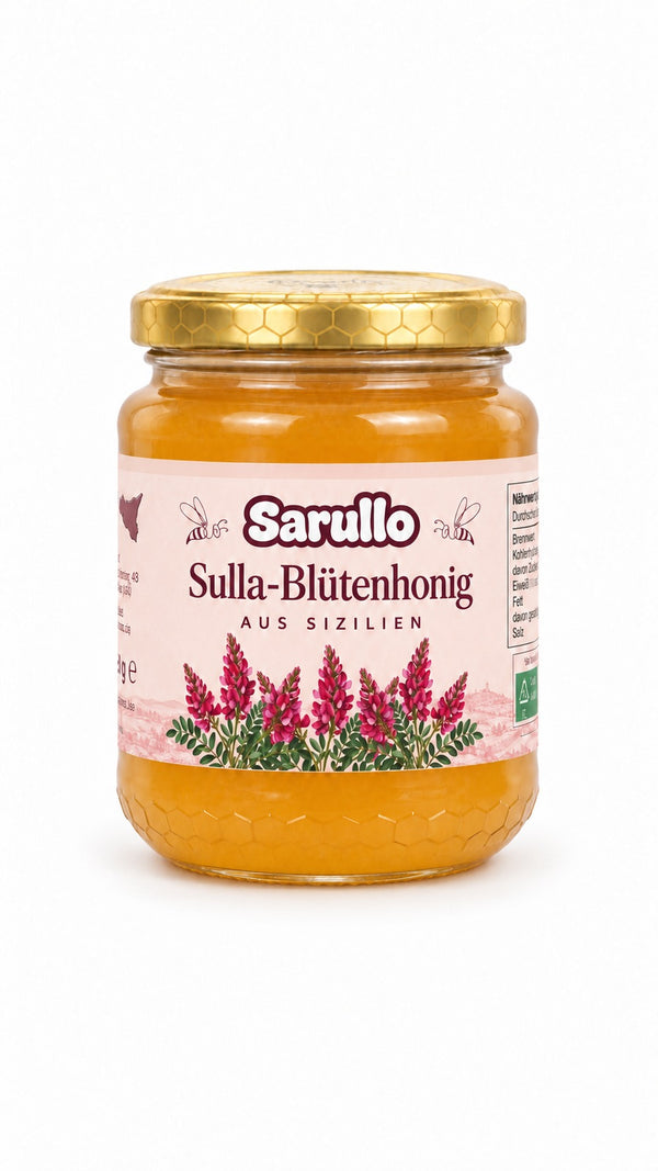 Sarullo Sulla-Blütenhonig aus Sizilien, 250 g Glas